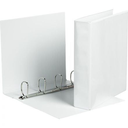 Папка на 4-х кольцах Attache Панорама 75 мм белая до 370 листов