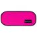 Пенал-косметичка BRAUBERG овальный, полиэстер, "Pink", 22х9х5 см, 229270