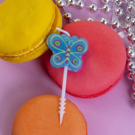 Свечи фигурные для торта на шпажках "Совы и бабочки", 5 шт., 2,5х3/2,5х2,5 см, ЗОЛОТАЯ СКАЗКА, 591465