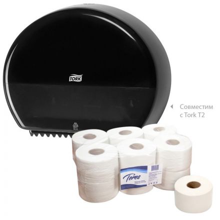 Бумага туалетная в рулонах Терес Эконом мини 1-слойная 12 рулонов по 200 метров (артикул производителя T-0024) Бумага туалетная в рулонах Терес Эконом мини 1-слойная 12 рулонов по 200 метров (артикул производителя T-0024)