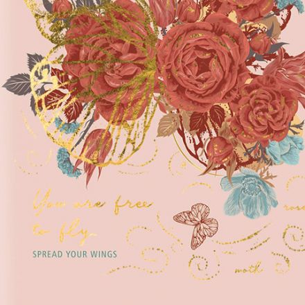 Ежедневник недатированный А5 (145х215 мм), ламинированная обложка с фольгой, 128 л., STAFF, "Butterfly", 113524 Ежедневник недатированный А5 (145х215 мм), ламинированная обложка с фольгой, 128 л., STAFF, "Butterfly", 113524