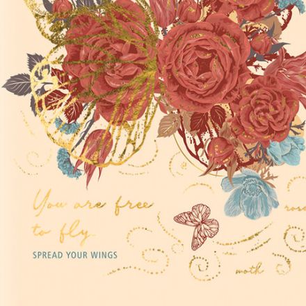 Ежедневник недатированный А5 (145х215 мм), ламинированная обложка с фольгой, 128 л., STAFF, "Butterfly", 113524 Ежедневник недатированный А5 (145х215 мм), ламинированная обложка с фольгой, 128 л., STAFF, "Butterfly", 113524