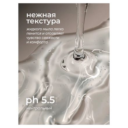 Мыло жидкое парфюмированное 1 л, GRASS MILANA "Черный перец амбра и нероли", дозатор, 125709