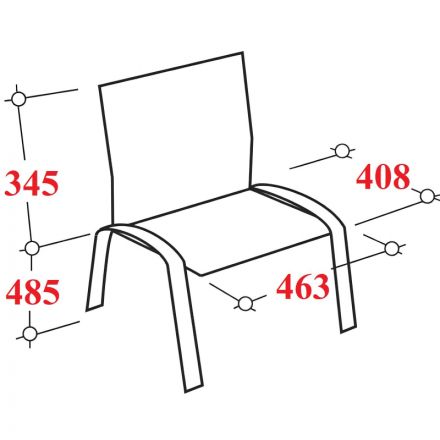 Стул UA_ERA  черный каркас / ткань черная С-11