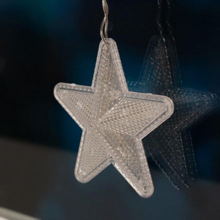 Электрогирлянда Бахрома 2.4x0.9 м Звездочки,IP20,186LED,мульт,8 реж 4356973