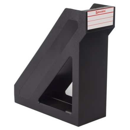 Лоток вертикальный для бумаг BRAUBERG "Basic", 265х100х285 мм, черный, 237009 Лоток вертикальный для бумаг BRAUBERG "Basic", 265х100х285 мм, черный, 237009