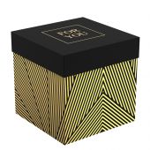 Коробка складная подарочная MESHU "Strict lines", (15*15*15см), отд фольгой Коробка складная подарочная MESHU "Strict lines", (15*15*15см), отд фольгой