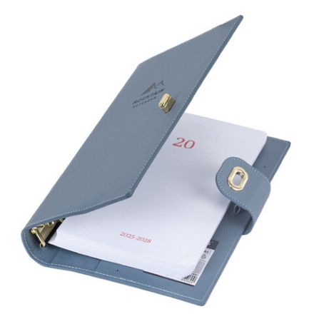 Ежедневник-органайзер недатированный B5 167х240 мм, BRAUBERG "Nova", под кожу, 160 л., голубой, 116201