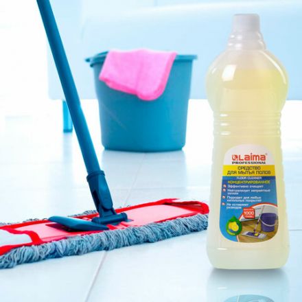 Средство для мытья пола 1 кг, LAIMA PROFESSIONAL концентрат, "Лимон", 601607 Средство для мытья пола 1 кг, LAIMA PROFESSIONAL концентрат, "Лимон", 601607