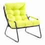 Кресло Эрго/Ergo рогожка с водоотталкивающей пропиткой, лаймовый