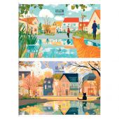 Альбом для рисования 20л., А4, на скрепке BG "Весна в городе"