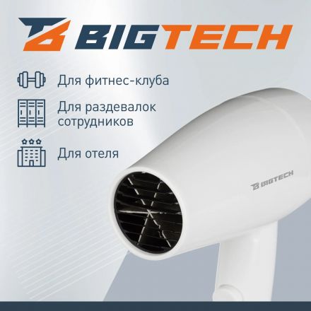 Фен BigTech JCX 501/1200,настенный,белый Фен BigTech JCX 501/1200,настенный,белый