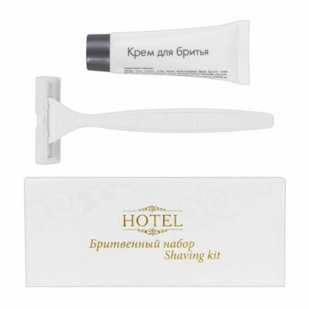 Бритвенный набор КОМПЛЕКТ 200 шт., HOTEL (крем для бритья + станок), картон, 2000121 Бритвенный набор КОМПЛЕКТ 200 шт., HOTEL (крем для бритья + станок), картон, 2000121