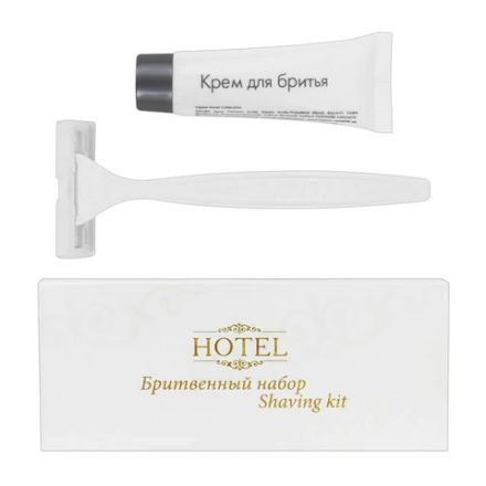 Бритвенный набор КОМПЛЕКТ 200 шт., HOTEL (крем для бритья + станок), картон, 2000121 Бритвенный набор КОМПЛЕКТ 200 шт., HOTEL (крем для бритья + станок), картон, 2000121