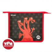 Папка для тетрадей КОМУС Три богатыря Горыныч,А5,1отд,на молн,пласт,ПТ 713 Папка для тетрадей КОМУС Три богатыря Горыныч,А5,1отд,на молн,пласт,ПТ 713