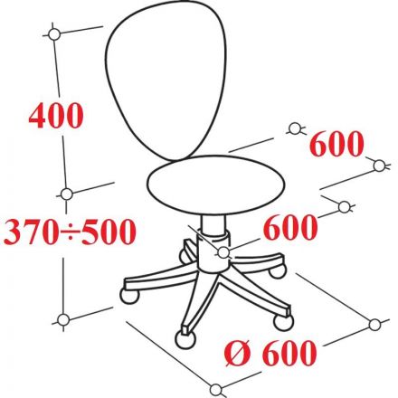 Стул ученический UF2 Спринт белый пластик, мягкая накладка TW синяя