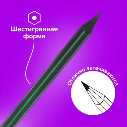 Карандаши чернографитные BRAUBERG НАБОР 6 шт., "Jet", НВ, с резинкой, пластиковые, корпус ассорти, заточенные, 180632 Карандаши чернографитные BRAUBERG НАБОР 6 шт., "Jet", НВ, с резинкой, пластиковые, корпус ассорти, заточенные, 180632
