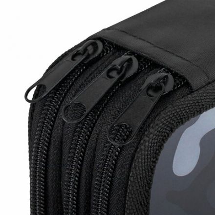 Пенал ПИФАГОР, 3 отделения, ламинированный картон, 19х11 см, "Black camo", 273489 Пенал ПИФАГОР, 3 отделения, ламинированный картон, 19х11 см, "Black camo", 273489