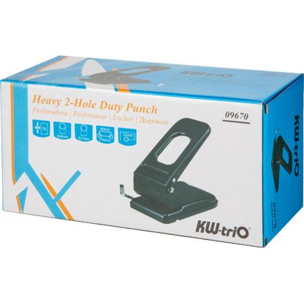 Дырокол мощный Kw-Trio Heavy Duty 967 до 70 листов черный с линейкой Дырокол мощный Kw-Trio Heavy Duty 967 до 70 листов черный с линейкой