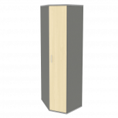 Riva Угловой гардероб с дверью А.ГБ-3 Клён металлик 600*600*1980 Riva Угловой гардероб с дверью А.ГБ-3 Клён металлик 600*600*1980