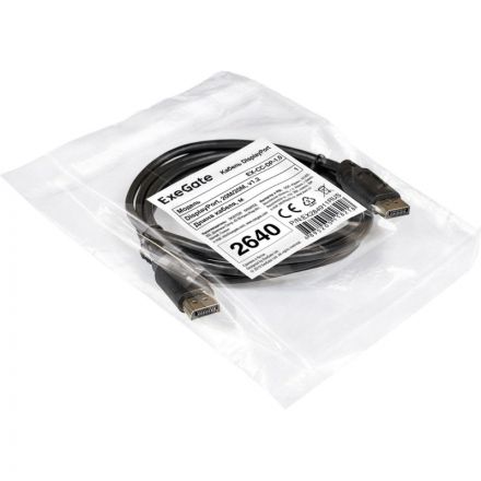 Кабель DisplayPort ExeGate EX-CC-DP-1.0 (20M/20M, 1м, v1.2) EX284911RUS Кабель DisplayPort ExeGate EX-CC-DP-1.0 (20M/20M, 1м, v1.2) EX284911RUS
