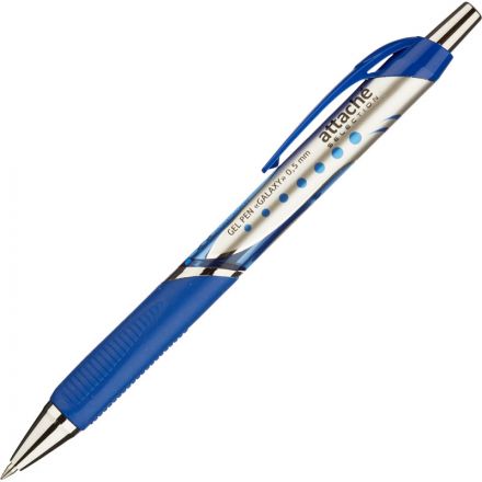 Ручка гелевая автоматическая Attache Selection Galaxy синяя (толщина линии 0.5 мм)