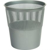 Корзина офисная 10л пластик, серая Luscan