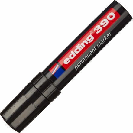 Маркер перманентный Edding E-390/1 черный (толщина линии 4-12 мм) Маркер перманентный Edding E-390/1 черный (толщина линии 4-12 мм)