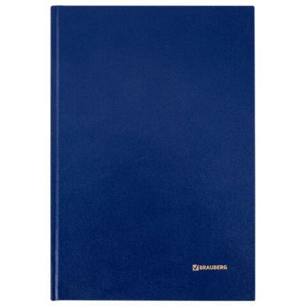 Книга учета 96 л., клетка, твердая, бумвинил, блок офсет, А4 200х290 мм, BRAUBERG, синяя, 130069 Книга учета 96 л., клетка, твердая, бумвинил, блок офсет, А4 200х290 мм, BRAUBERG, синяя, 130069