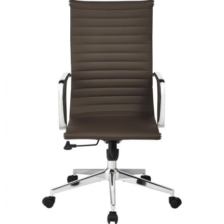 Кресло BN_Y_EChair-711 TPU к/з коричнев, хром Кресло BN_Y_EChair-711 TPU к/з коричнев, хром