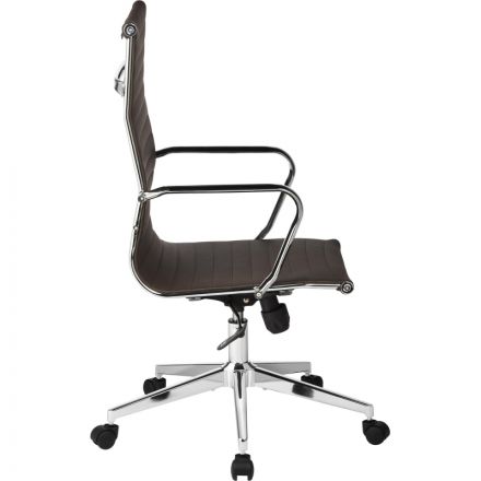 Кресло BN_Y_EChair-711 TPU к/з коричнев, хром Кресло BN_Y_EChair-711 TPU к/з коричнев, хром