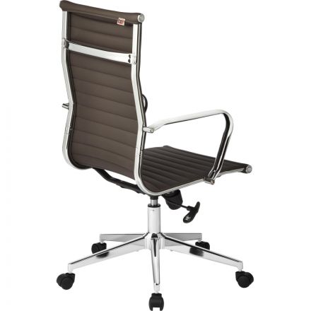 Кресло BN_Y_EChair-711 TPU к/з коричнев, хром Кресло BN_Y_EChair-711 TPU к/з коричнев, хром