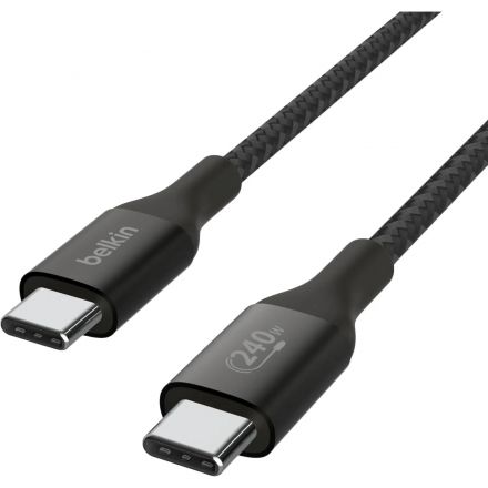 Кабель Belkin (CAB015bt1MBK)BoostCh.240W PD USB-C/USB-C Braided каб:1м.черн