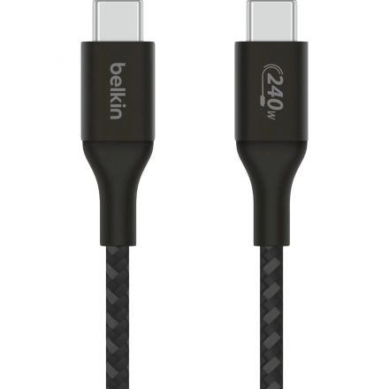 Кабель Belkin (CAB015bt1MBK)BoostCh.240W PD USB-C/USB-C Braided каб:1м.черн