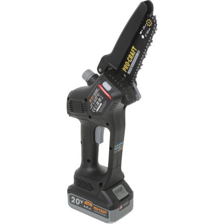 Пила цепная аккум. Procraft Professional 20В 6'(АКБ 4Ач+ЗУ) Кейс,CCS20