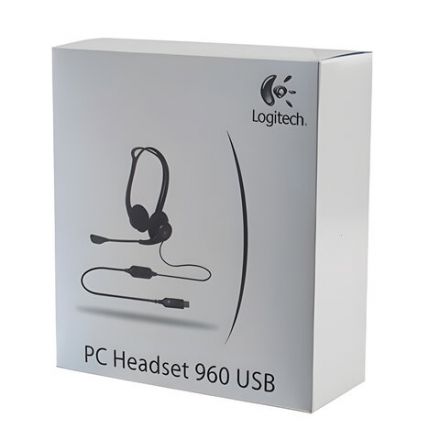 Наушники с микрофоном (гарнитура) LOGITECH PC 960, проводная, компьютерная, 2,4 м, стерео, USB, черная, 981-000100 Наушники с микрофоном (гарнитура) LOGITECH PC 960, проводная, компьютерная, 2,4 м, стерео, USB, черная, 981-000100