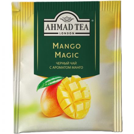 Чай Ahmad Tea Чай Магия Манго, черный, пакетики в конвертах, 100х1,5г/уп