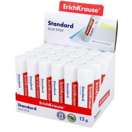 Клей-карандаш ERICH KRAUSE "EasyStick", 13 г, 48030 Клей-карандаш ERICH KRAUSE "EasyStick", 13 г, 48030