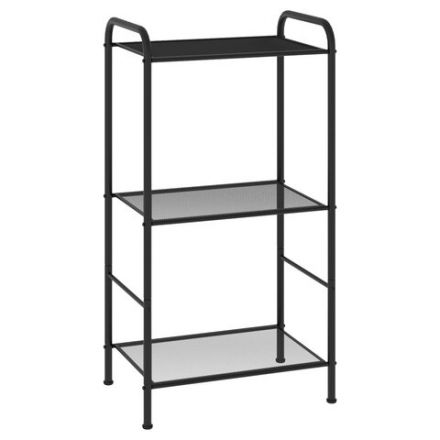 Стеллаж на металлокаркасе "Валенсия-13", 455х300х855 мм, 3 полки, черный, СТВ13 Ч Стеллаж на металлокаркасе "Валенсия-13", 455х300х855 мм, 3 полки, черный, СТВ13 Ч