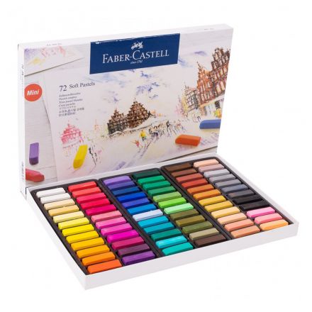 Пастель Faber-Castell "Soft pastels", 72 цвета, мини, картон. упаковка Пастель Faber-Castell "Soft pastels", 72 цвета, мини, картон. упаковка