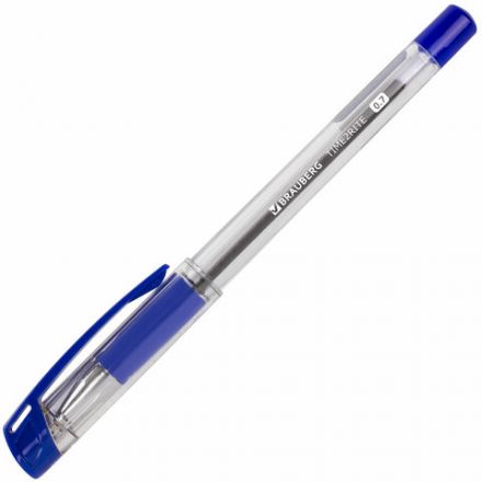 Ручка шариковая масляная с грипом BRAUBERG "Time2rite", СИНЯЯ, узел 0,7 мм, линия письма 0,35 мм, 142683 Ручка шариковая масляная с грипом BRAUBERG "Time2rite", СИНЯЯ, узел 0,7 мм, линия письма 0,35 мм, 142683