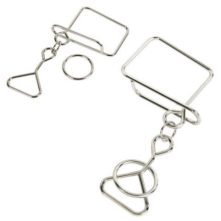 Головоломки металлические большие ЗОЛОТАЯ СКАЗКА, набор 6 штук, MEDIUM level, 664926 Головоломки металлические большие ЗОЛОТАЯ СКАЗКА, набор 6 штук, MEDIUM level, 664926