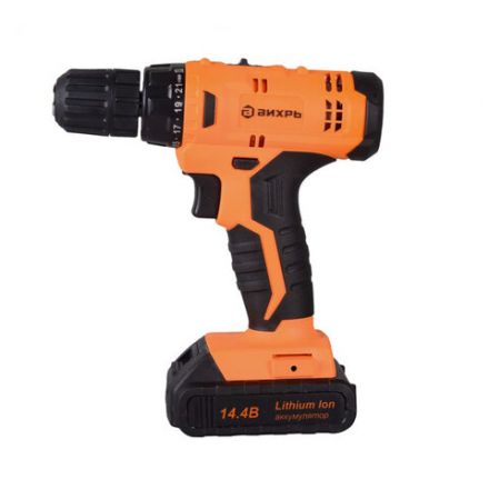 Дрель-шуруповерт безударная АККУМУЛЯТОРНАЯ, с двумя аккумуляторами 2 Ач, 14,4 В, ВИХРЬ ДА-14,4Л-2К, 72/14/8 Дрель-шуруповерт безударная АККУМУЛЯТОРНАЯ, с двумя аккумуляторами 2 Ач, 14,4 В, ВИХРЬ ДА-14,4Л-2К, 72/14/8