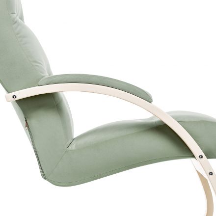 Кресло-качалка Leset Милано, Слоновая кость, V14 бирюзовый, Ткань Велюр Кресло-качалка Leset Милано, Слоновая кость, V14 бирюзовый, Ткань Велюр