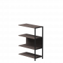 Полустеллаж металлический средний Everprof EVO (ЭВО) 805х385x1120 Дуб Пасадена/Черный