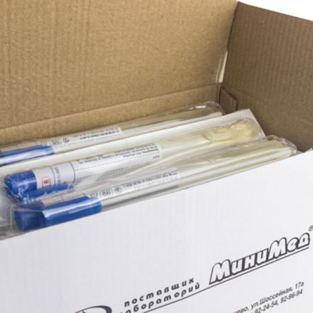 Зонд тампон стерил. с пробиркой с тр. средой Стюарта, инд.уп100шт 18000777