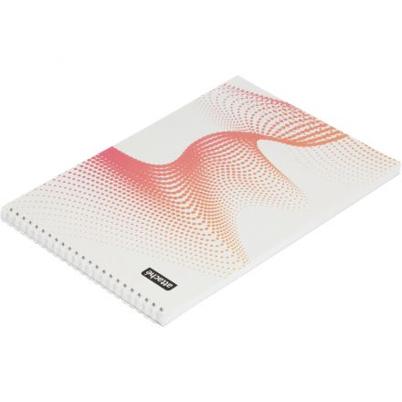 Блокнот А4,80л,клетка,метал.гребень,цв.обложка Forma