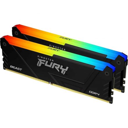 Модуль памяти Kingston FURY Beast DIMM DDR4 32Gb(2×16Gb)(KF432C16BB2AK2/32)