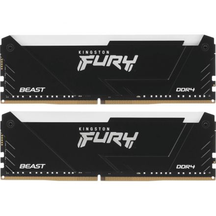 Модуль памяти Kingston FURY Beast DIMM DDR4 32Gb(2×16Gb)(KF432C16BB2AK2/32)