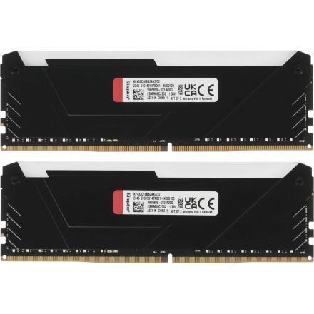 Модуль памяти Kingston FURY Beast DIMM DDR4 32Gb(2×16Gb)(KF432C16BB2AK2/32)